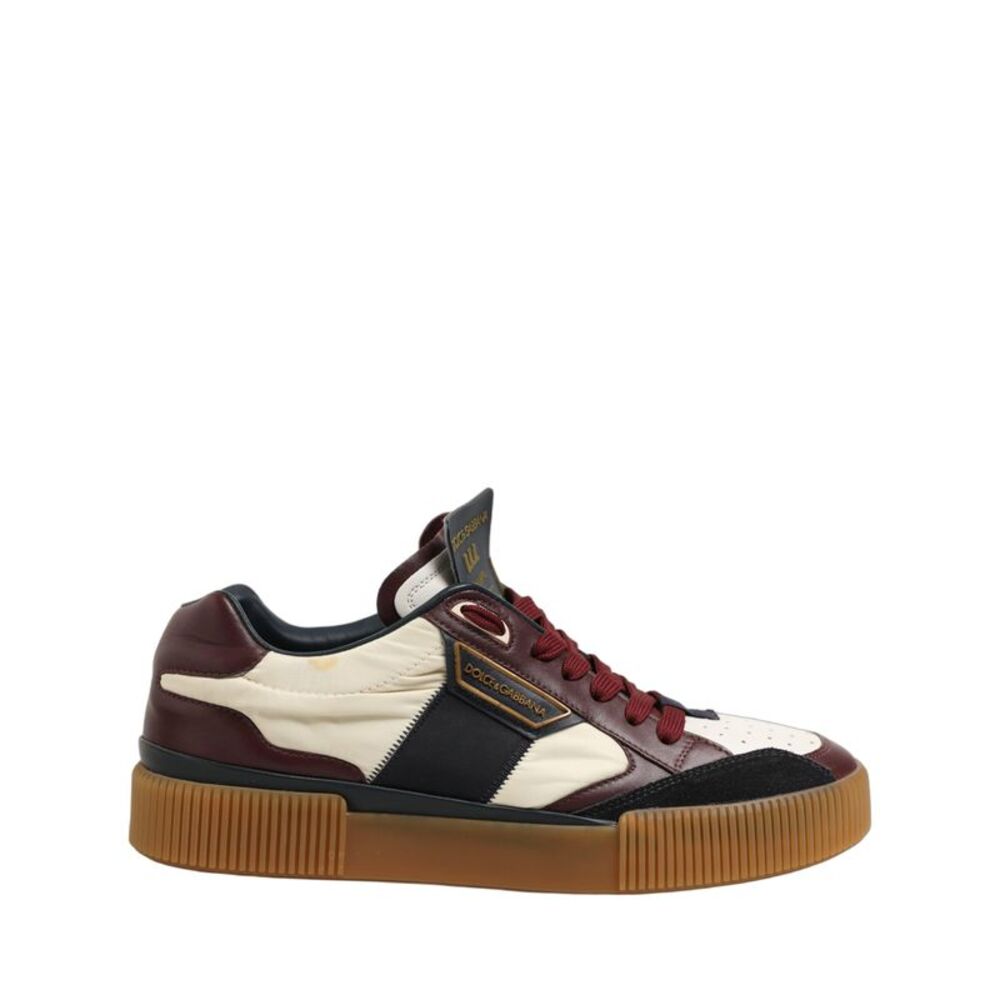 Dolce & Gabbana Multicolor Leather MIAMI Sneakers Men's Shoes